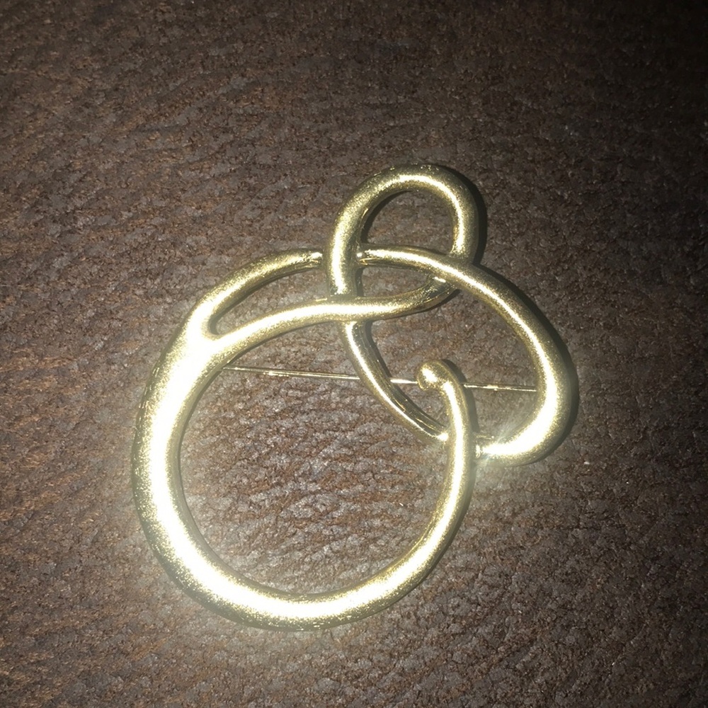 Gold Uniquely Designed Brooch